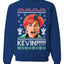 Kevin's Mom Screaming Kevin!  Ugly Christmas Sweater Unisex Crewneck Sweatshirt