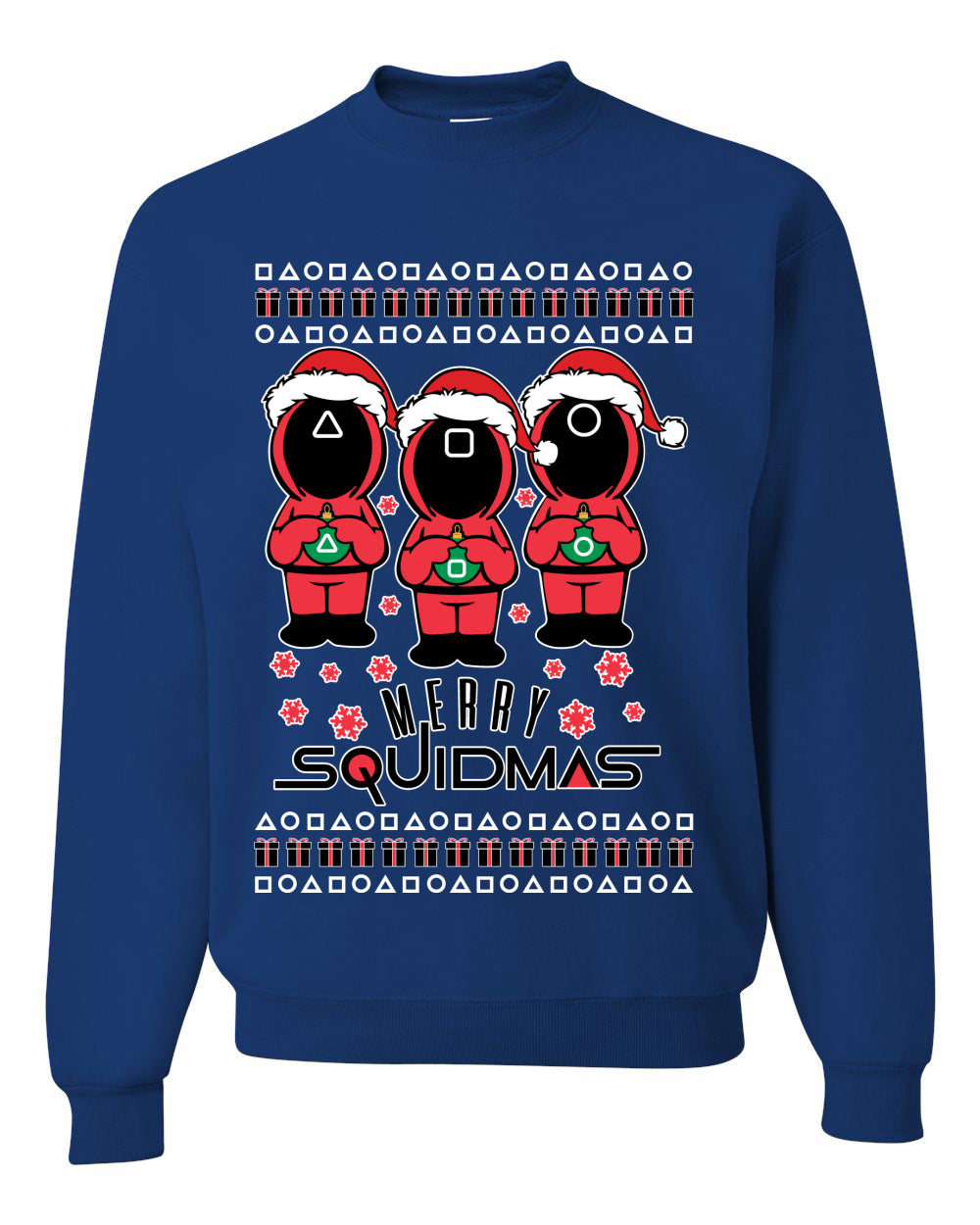 Merry Squidmas Ugly Christmas Sweater Unisex Crewneck Sweatshirt