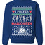 I Prefer Halloween Dancing Skeletons Ugly Christmas Sweater Unisex Crewneck Sweatshirt