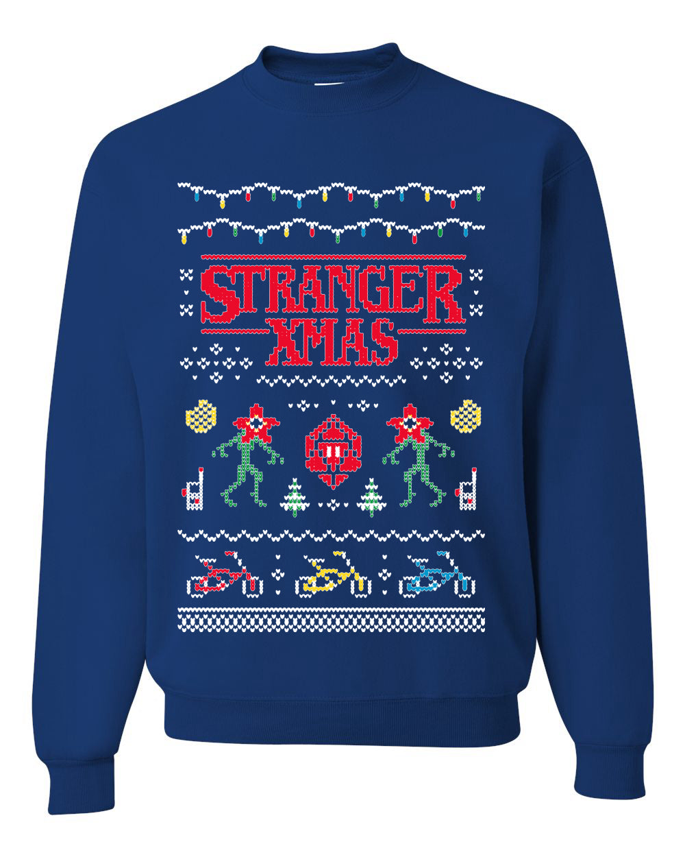 Stranger Xmas  Ugly Christmas Sweater Unisex Crewneck Sweatshirt