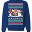 Santa Friends TV Parody Funny Characters Ugly Christmas Sweater Unisex Crewneck Graphic Sweatshirt