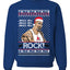 Funny The Rock Jingle Bell Rock Johnson  Ugly Christmas Sweater Unisex Crewneck Sweatshirt