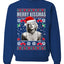 Merry Kissmas  Merry Ugly Christmas Sweater Unisex Crewneck Graphic Sweatshirt