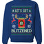 Let's Get Blitzened Rein Beer  Merry Ugly Christmas Sweater Unisex Crewneck Graphic Sweatshirt