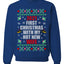 First Christmas With My Hot New Wife  Merry Ugly Christmas Sweater Unisex Crewneck Graphic Sweatshirt
