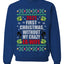 First Christmas Without My Crazy Ex-Wife  Merry Ugly Christmas Sweater Unisex Crewneck Graphic Sweatshirt