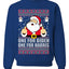 One For Biden One For Harris Santa Merry Ugly Christmas Sweater Unisex Crewneck Graphic Sweatshirt
