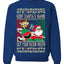 Slap Meme Award Show Parody Keep Santa's Name Out Your Mouth Ugly Christmas Sweater Unisex Crewneck Sweatshirt