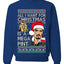 Johnny Depp Amber Heard All I Want For Christmas is a Mega Pint GRly Christmas Sweater