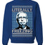 Literally Freezing McConnell Senator Ugly Christmas Sweater Unisex Crewneck Sweatshirt