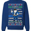 Santa Backs The Blue Pro Police Santa Claus Ugly Christmas Sweater Unisex Crewneck Sweatshirt