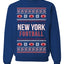 City of New York NYC American Football Fantasy Fan Ugly Christmas Sweater Unisex Crewneck Sweatshirt