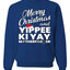Merry Christmas and Yippee Ki Yay MOFO Christmas Unisex Crewneck Sweatshirt