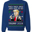 Ho Ho Ho Joe's Got To Go Trump 2024 Ugly Christmas Sweater Unisex Crewneck Sweatshirt