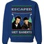 Escaped Bandits Classic Home Holiday Movie Ugly Christmas Sweater Unisex Crewneck Sweatshirt