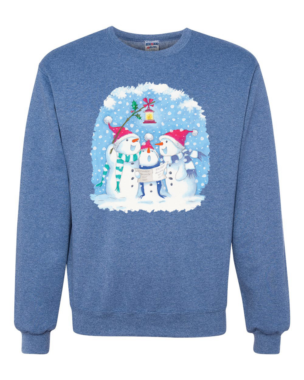 Singing Snowmen Merry Christmas Unisex Crewneck Graphic Sweatshirt