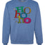 Colorful Ho Ho Ho Merry Christmas Unisex Crewneck Graphic Sweatshirt