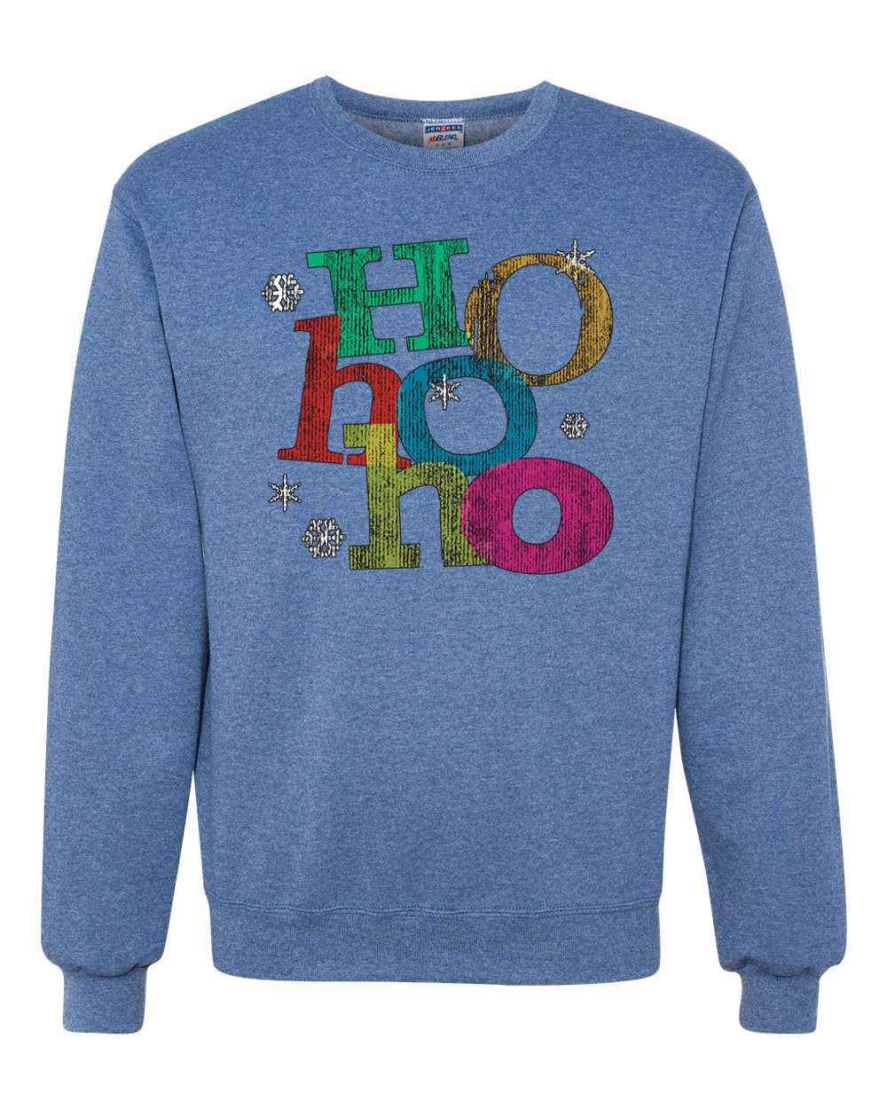 Colorful Ho Ho Ho Merry Christmas Unisex Crewneck Graphic Sweatshirt