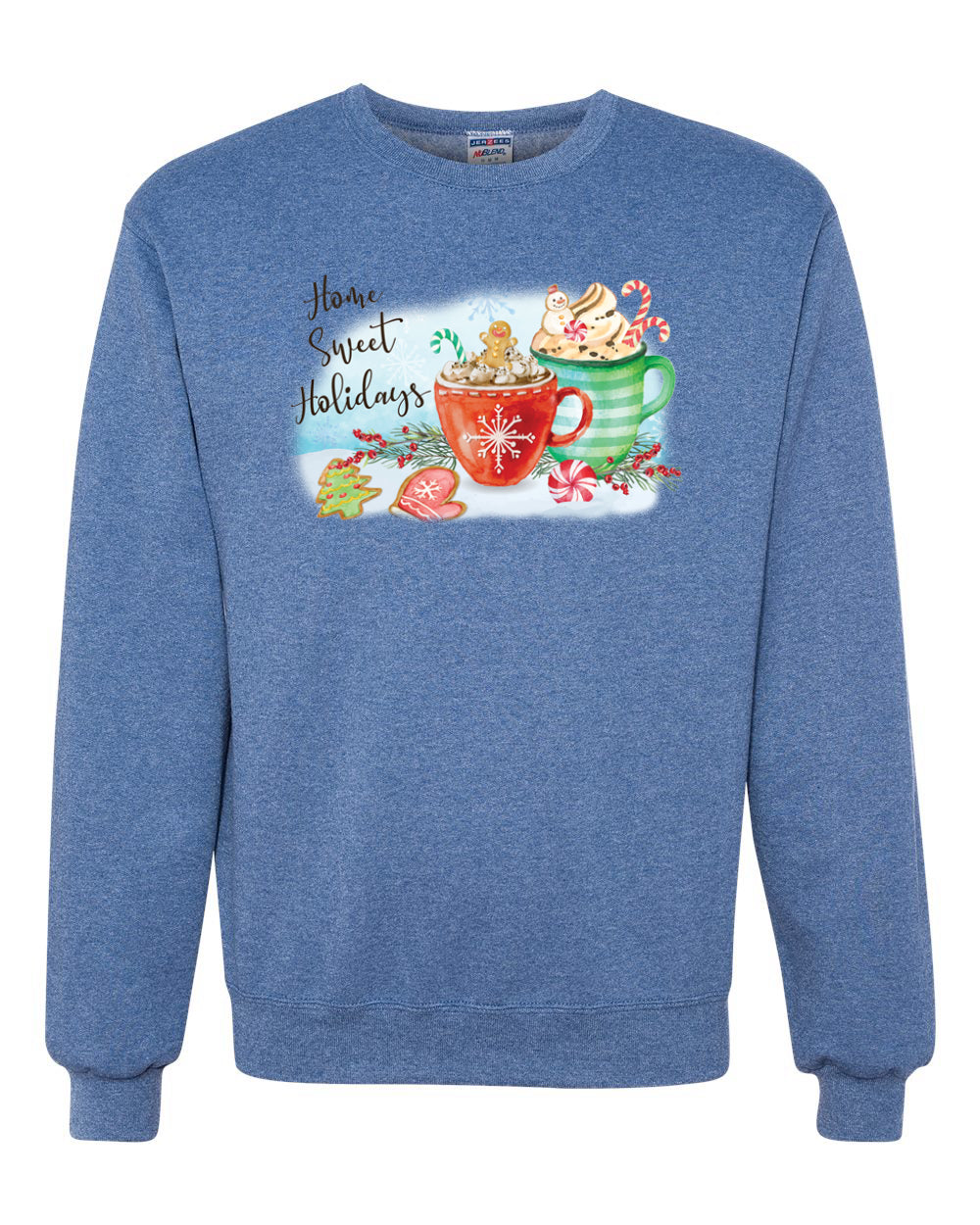 Home Sweet Holidays Merry Christmas Unisex Crewneck Graphic Sweatshirt