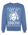 Let It Snow Jon Snow Digital Merry Ugly Christmas Sweater Unisex Crewneck Graphic Sweatshirt