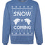 Snow is Coming GoT Stark Merry Ugly Christmas Sweater Unisex Crewneck Graphic Sweatshirt