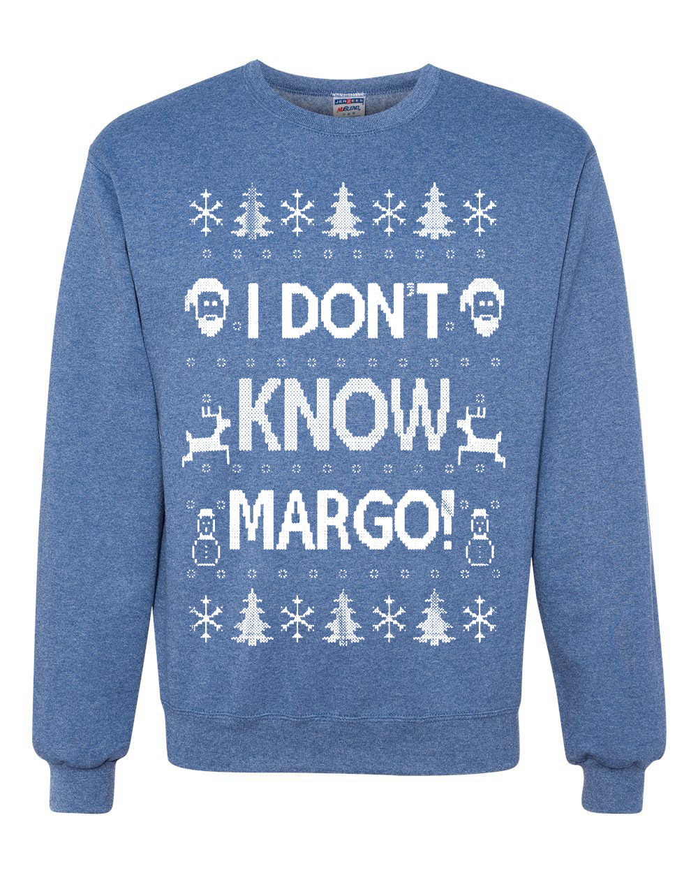 I Don't Know Margo Merry Ugly Christmas Sweater Unisex Crewneck Graphic Sweatshirt