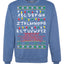 Alphabet A-Z Christmas lights  Ugly Christmas Sweater Unisex Crewneck Graphic Sweatshirt