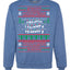 Merry Christmas Alphabet A-Z Christmas lights  Ugly Christmas Sweater Unisex Crewneck Graphic Sweatshirt