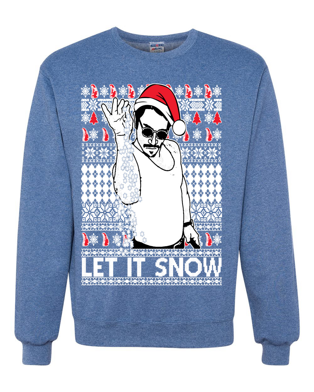 Salt Bae Christmas Ugly Christmas Sweater Unisex Crewneck Sweatshirt