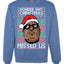 Funny Biggie Wonder Why Christmas Missed Us Ugly Christmas Sweater Unisex Crewneck Graphic Sweatshirt