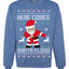 Here Comes Santa Floss Funny Dance Moves Merry Ugly Christmas Sweater Unisex Crewneck Graphic Sweatshirt