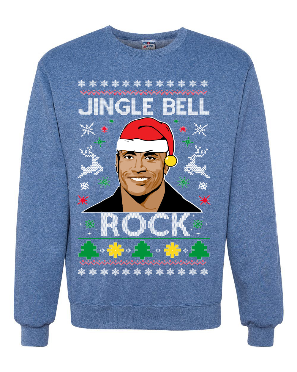 Jingle Bell Rock Ugly Christmas Sweater Unisex Crewneck Sweatshirt