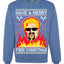 Have A Merry Fieri Christmas  Ugly Christmas Sweater Unisex Crewneck Graphic Sweatshirt