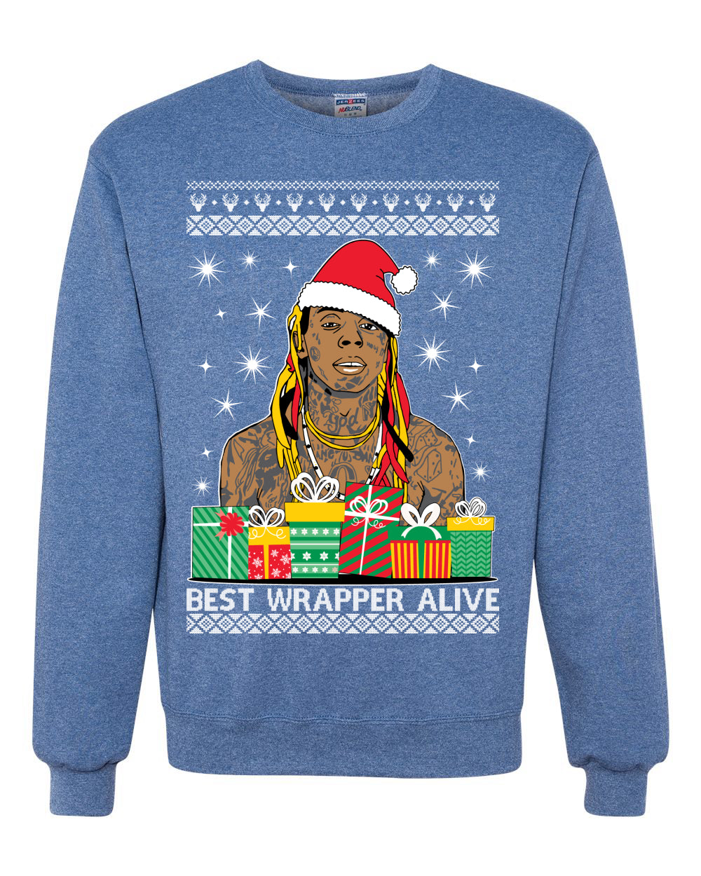 Favorite Wrapper Lil Wayne  Ugly Christmas Sweater Unisex Crewneck Sweatshirt