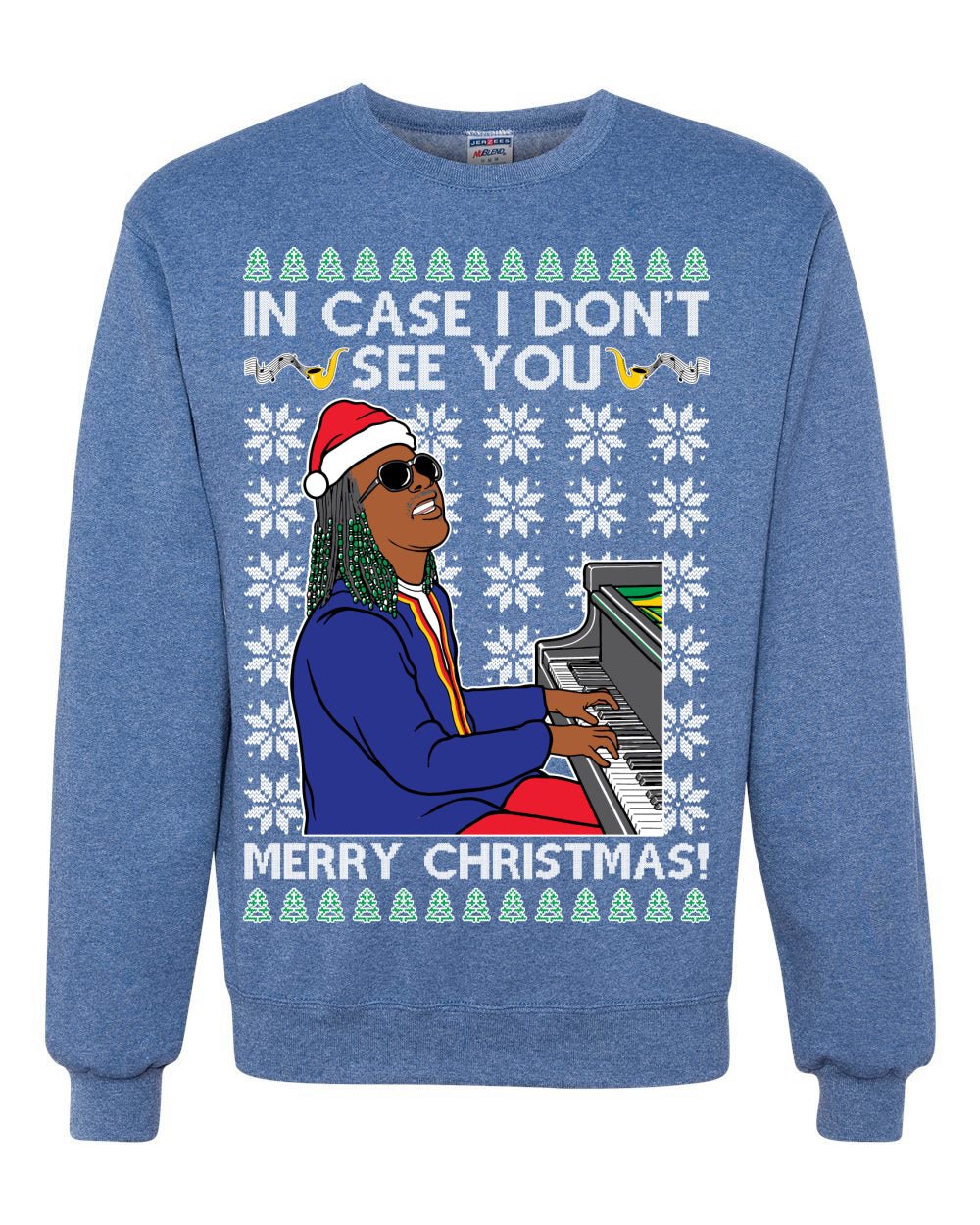 Wonder If I Don't See You Merry Christmas Ugly Christmas Sweater Unisex Crewneck Graphic Sweatshirt