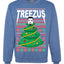 Treezus Ye Funny Xmas Ugly Christmas Sweater Unisex Crewneck Graphic Sweatshirt