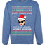 Santa Works Hard But Kris Jenner Works Harder  Ugly Christmas Sweater Unisex Crewneck Sweatshirt