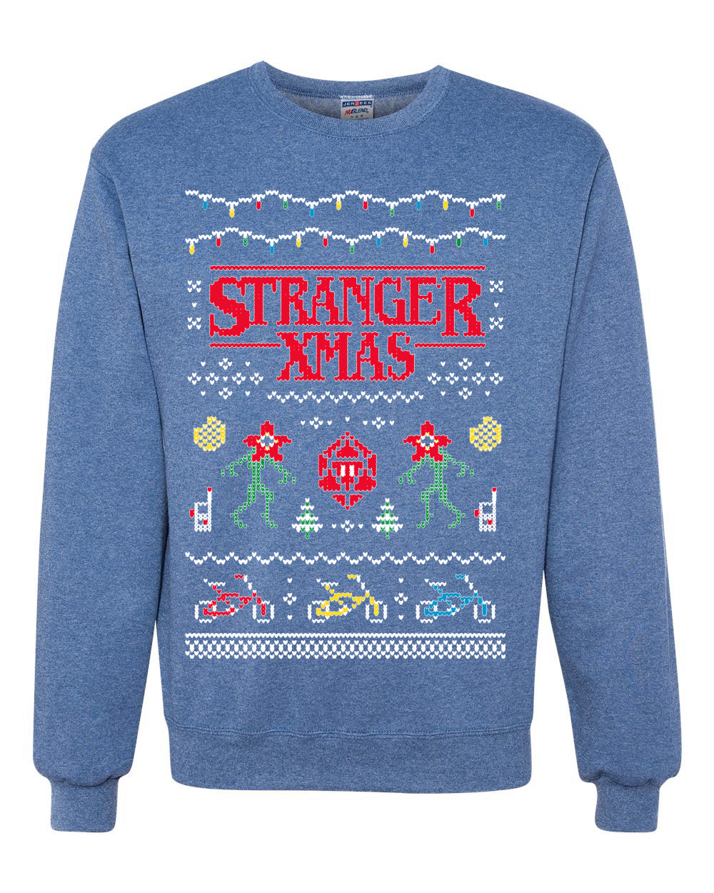 Stranger Xmas  Ugly Christmas Sweater Unisex Crewneck Sweatshirt