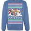 Santa Friends TV Parody Funny Characters Ugly Christmas Sweater Unisex Crewneck Graphic Sweatshirt