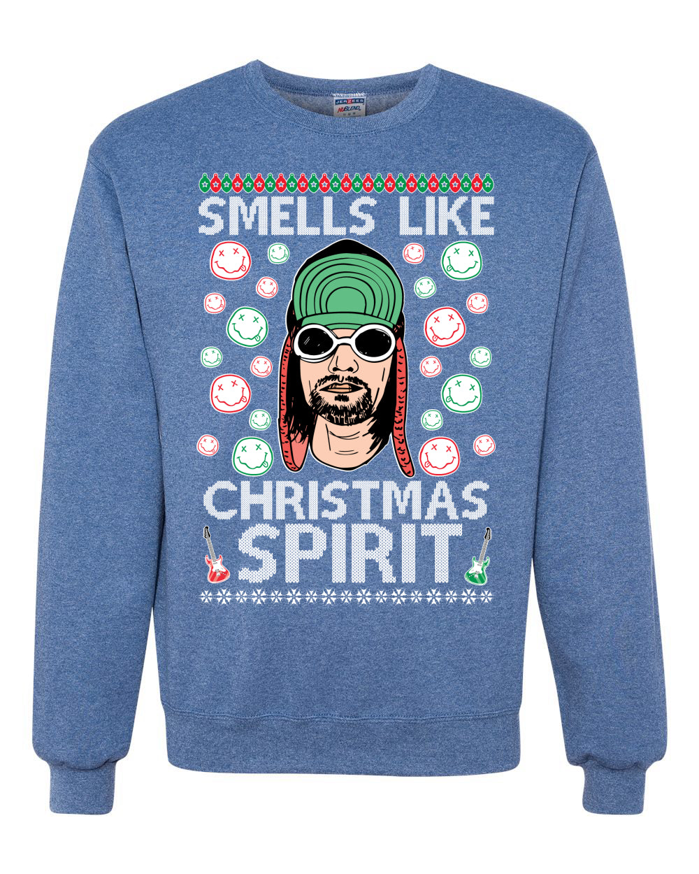 Smells Like Christmas Spirit Merry Ugly Christmas Sweater Unisex Crewneck Graphic Sweatshirt