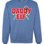 Daddy Elf Red Candy Cane Logo Merry Christmas Unisex Crewneck Graphic Sweatshirt