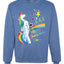 Unicorn Pissing Rainbow Merry Ugly Christmas Sweater Unisex Crewneck Graphic Sweatshirt