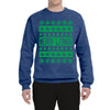 Merry Litmas Funny Weed Pot Leaf Marijuana Xmas Merry Ugly Christmas Sweater Unisex Crewneck Graphic Sweatshirt