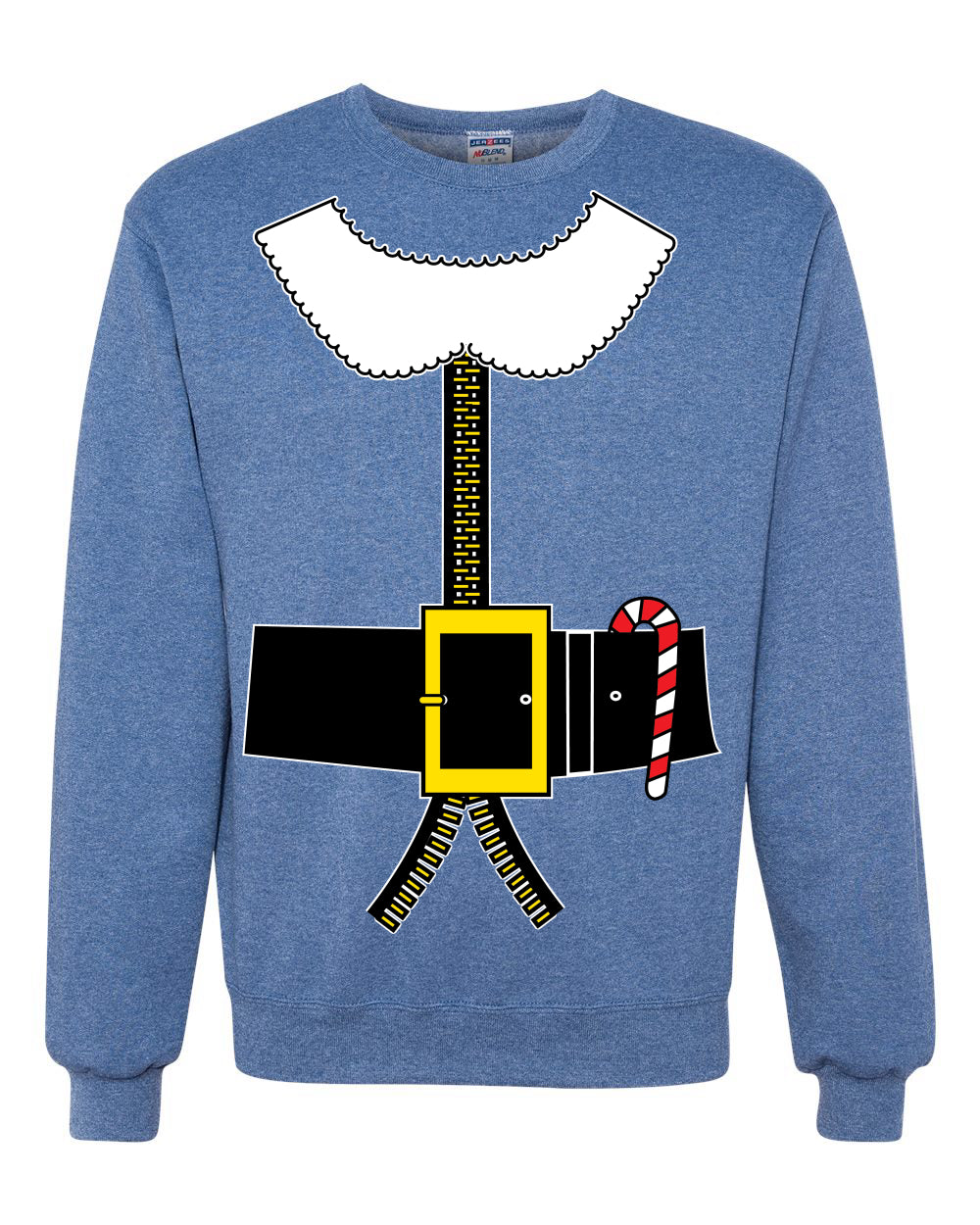 Classic Santa Suit Winter Candy Cane Merry Ugly Christmas Sweater Unisex Crewneck Graphic Sweatshirt