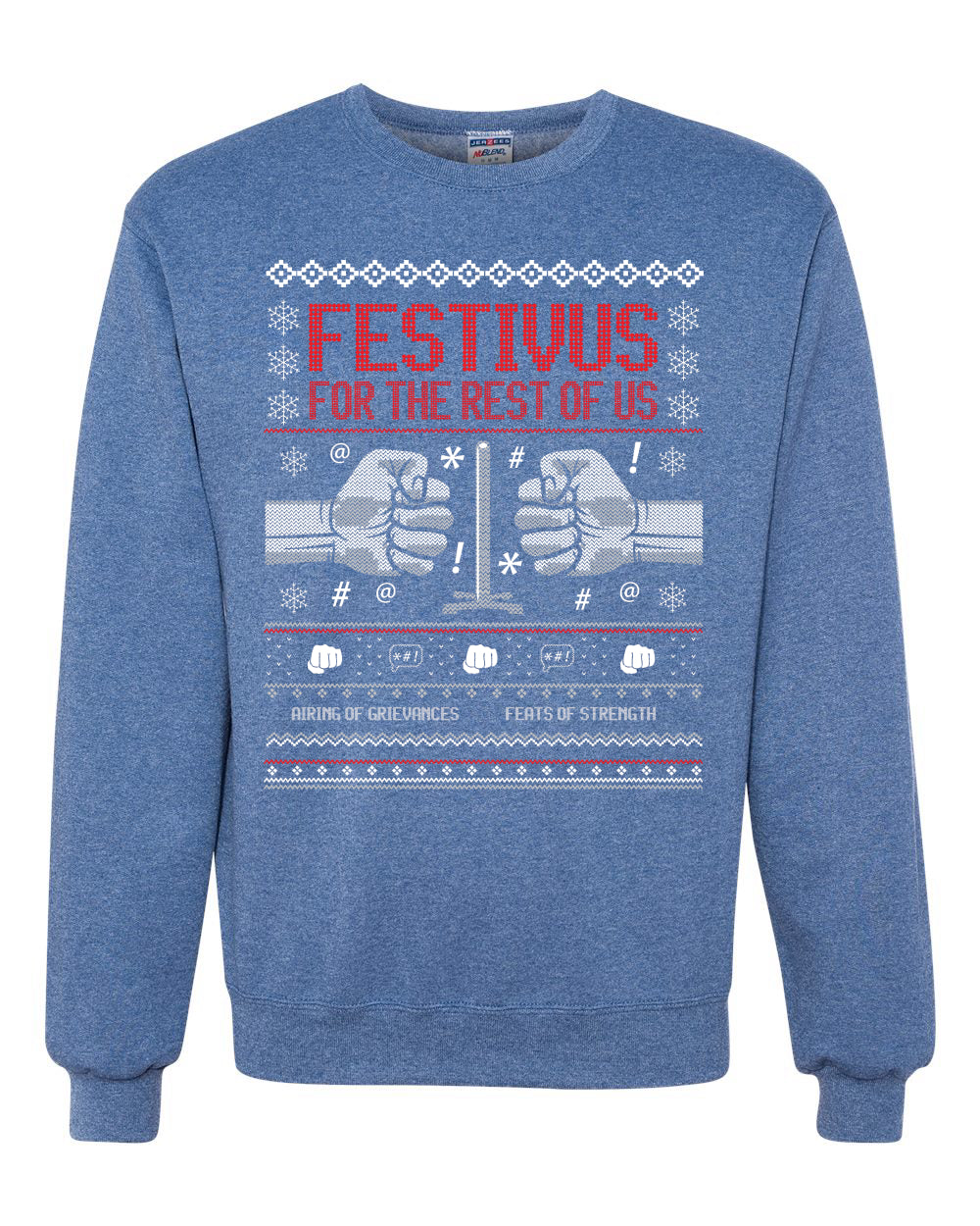 Festivus for The Rest of Us Merry Ugly Christmas Sweater Unisex Crewneck Graphic Sweatshirt