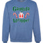 Gangsta Wrapper Merry Christmas Unisex Crewneck Graphic Sweatshirt