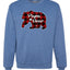 Papa Bear Cool Plaid Matching Design Merry Christmas Unisex Crewneck Graphic Sweatshirt