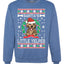 Santa's Little Yelper Christmas Unisex Crewneck Graphic Sweatshirt