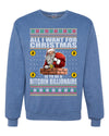 Bitcoin Billionaire For Christmas  Merry Ugly Christmas Sweater Unisex Crewneck Graphic Sweatshirt