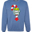 Free Candy Cane  Christmas Unisex Crewneck Graphic Sweatshirt